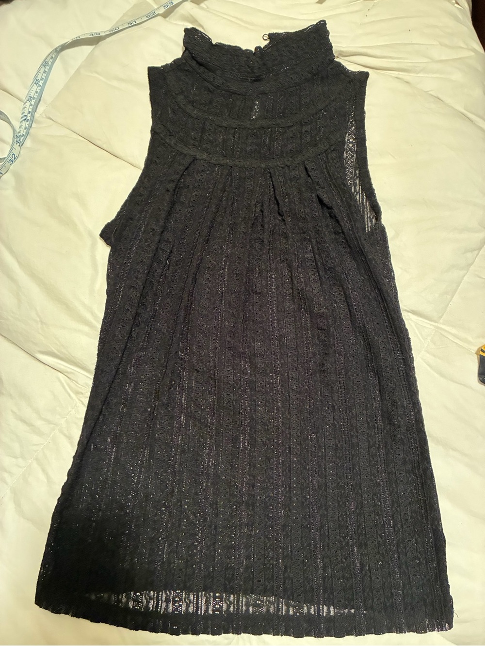 The Limited Black Lace High-Neck Sleeveless Camisole